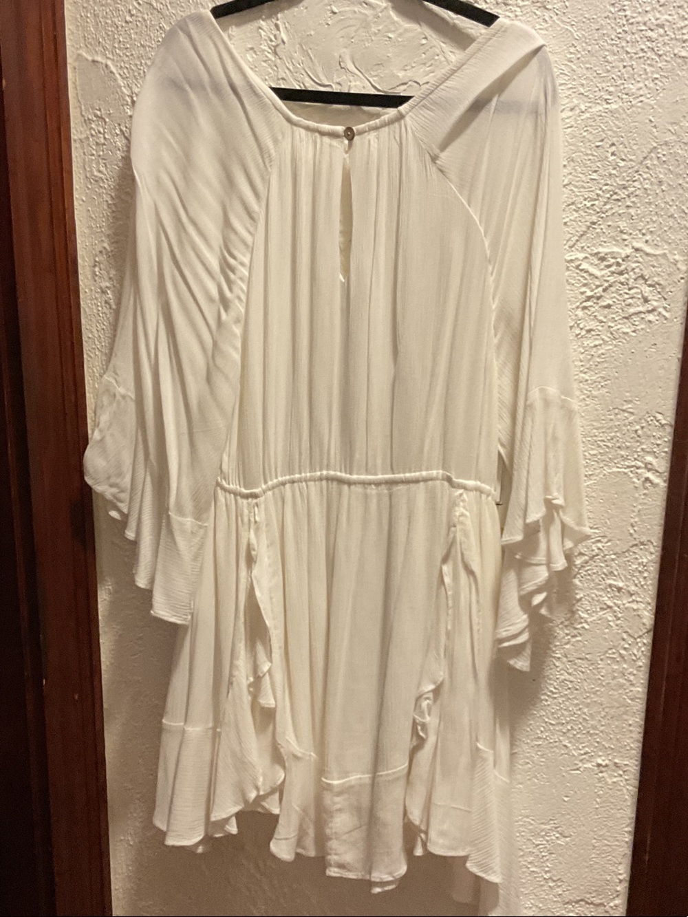 Free People White Ruffle Dress - Picture 3 of 4